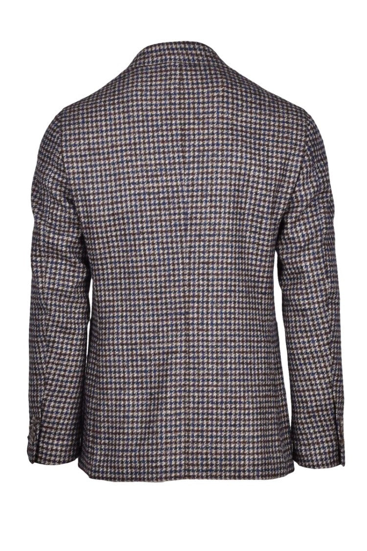 Caruso Wool Jacket - Blue/Brown