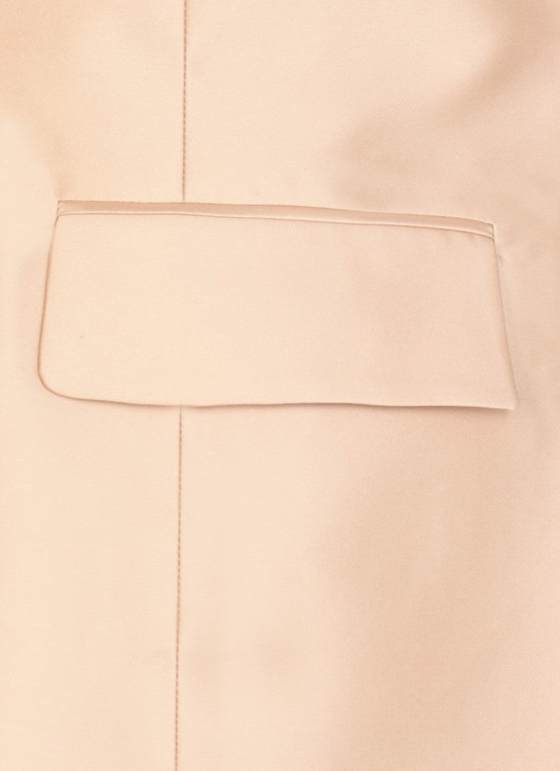 Alberta Ferretti Ivory Silk Blend Blazer