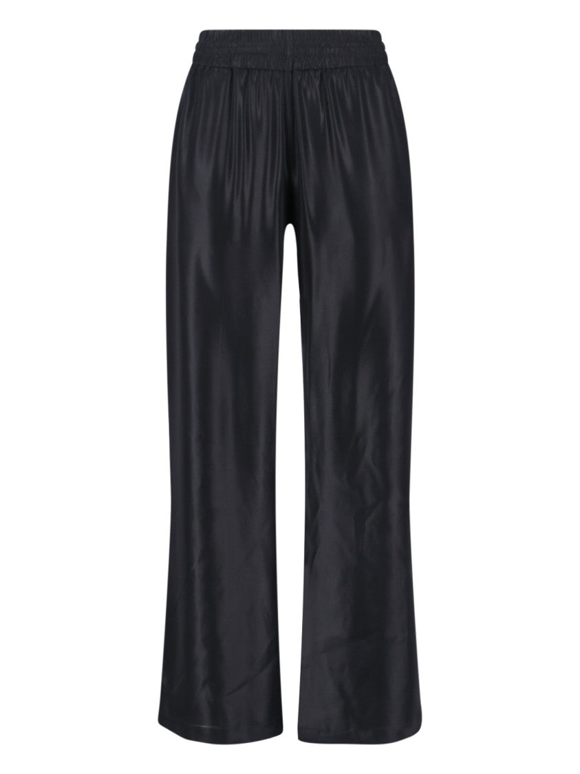 Diesel Mid-Rise Black Pants With Adjustable Waist