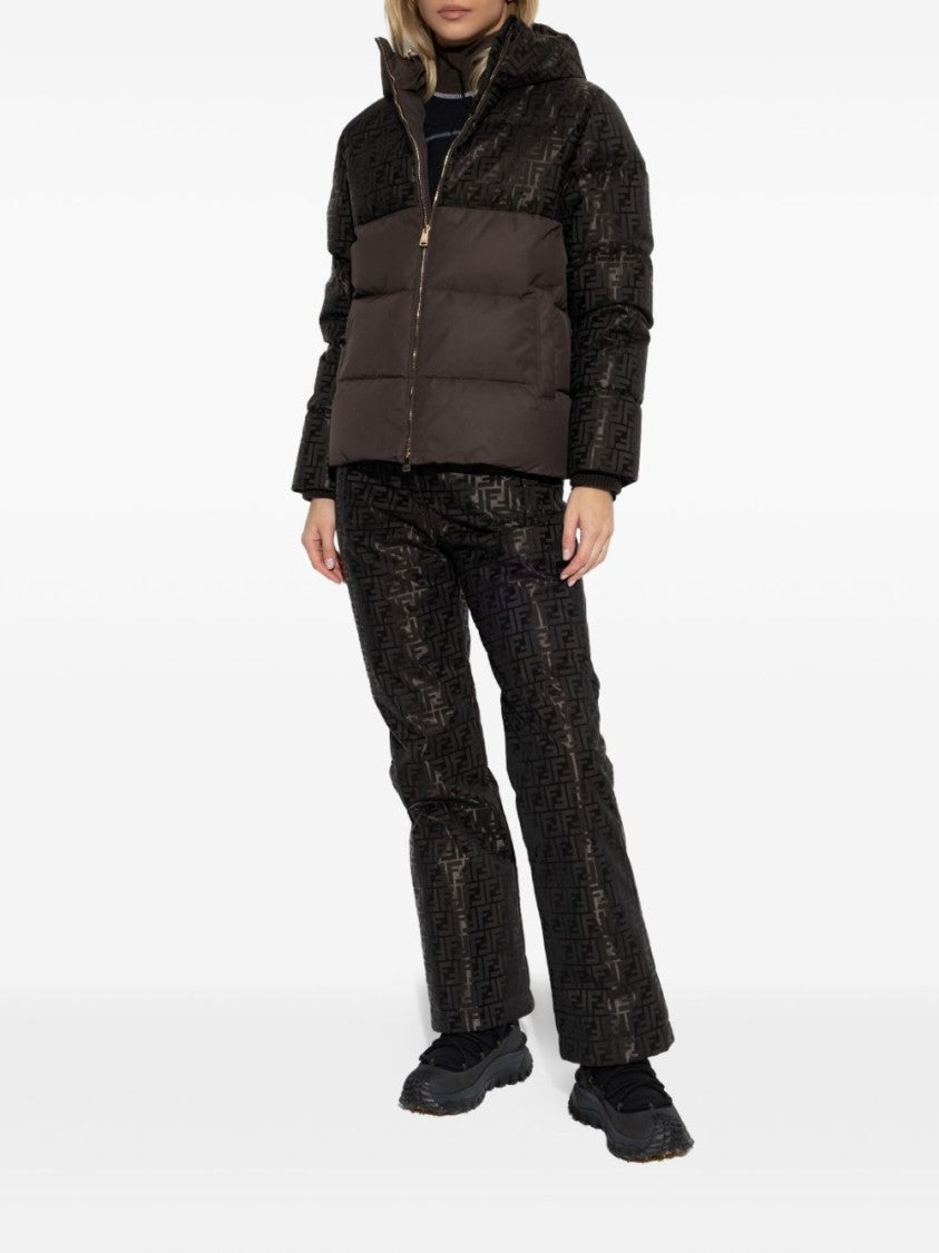 Fendi Two-Tone Quilted Jacket With Glossy Upper