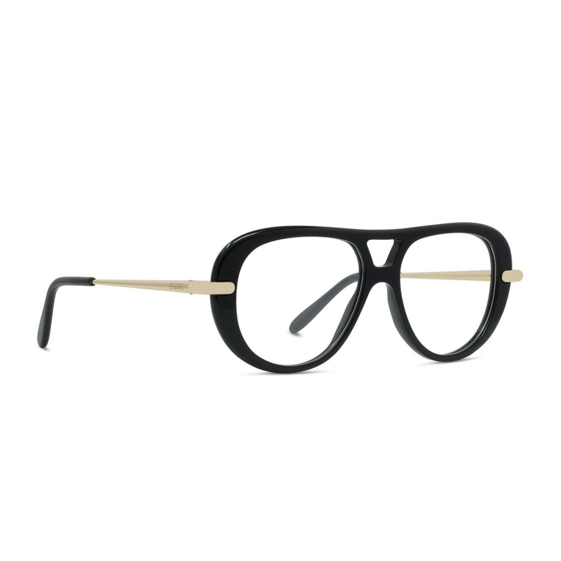 Loewe Black Lw50112i Slim Bold Pilot Acetate Eyeglasses