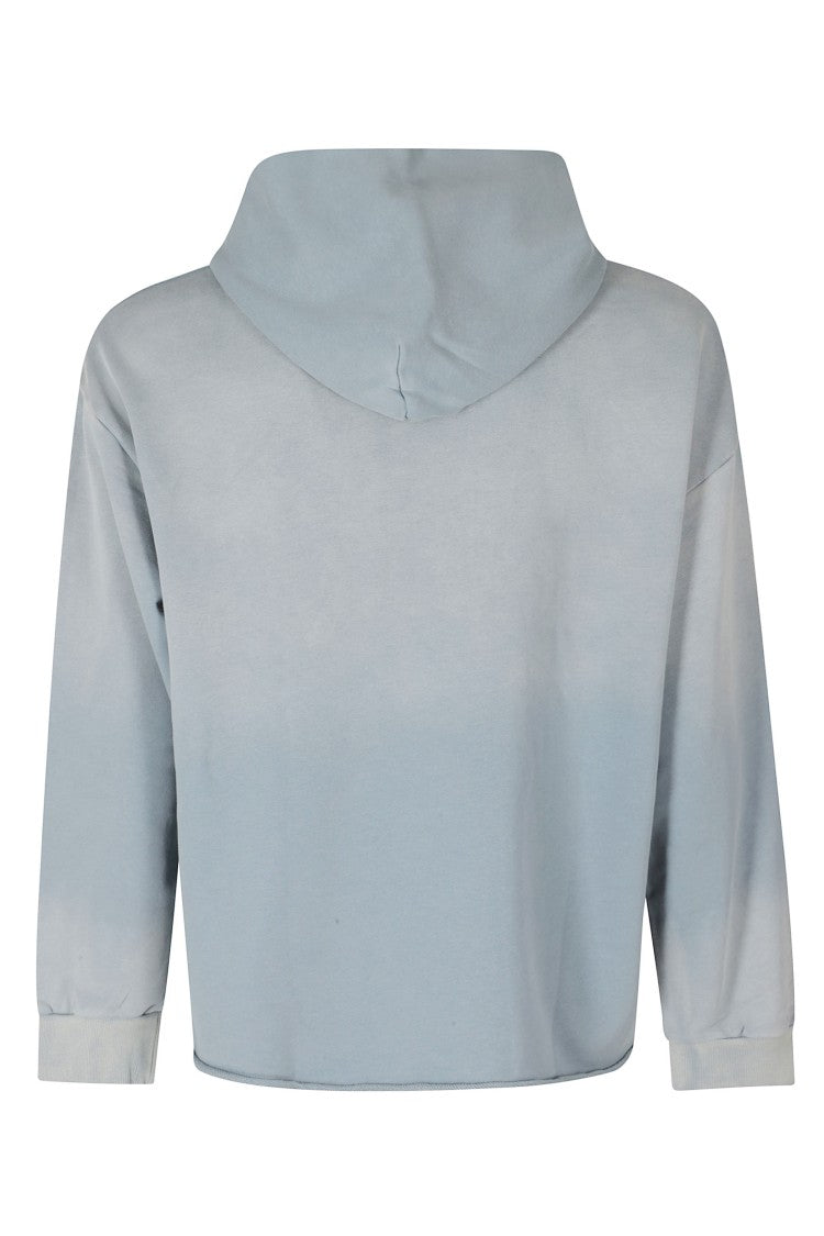 Found Light Blue Wildlife Embroidered French Terry Hoodie