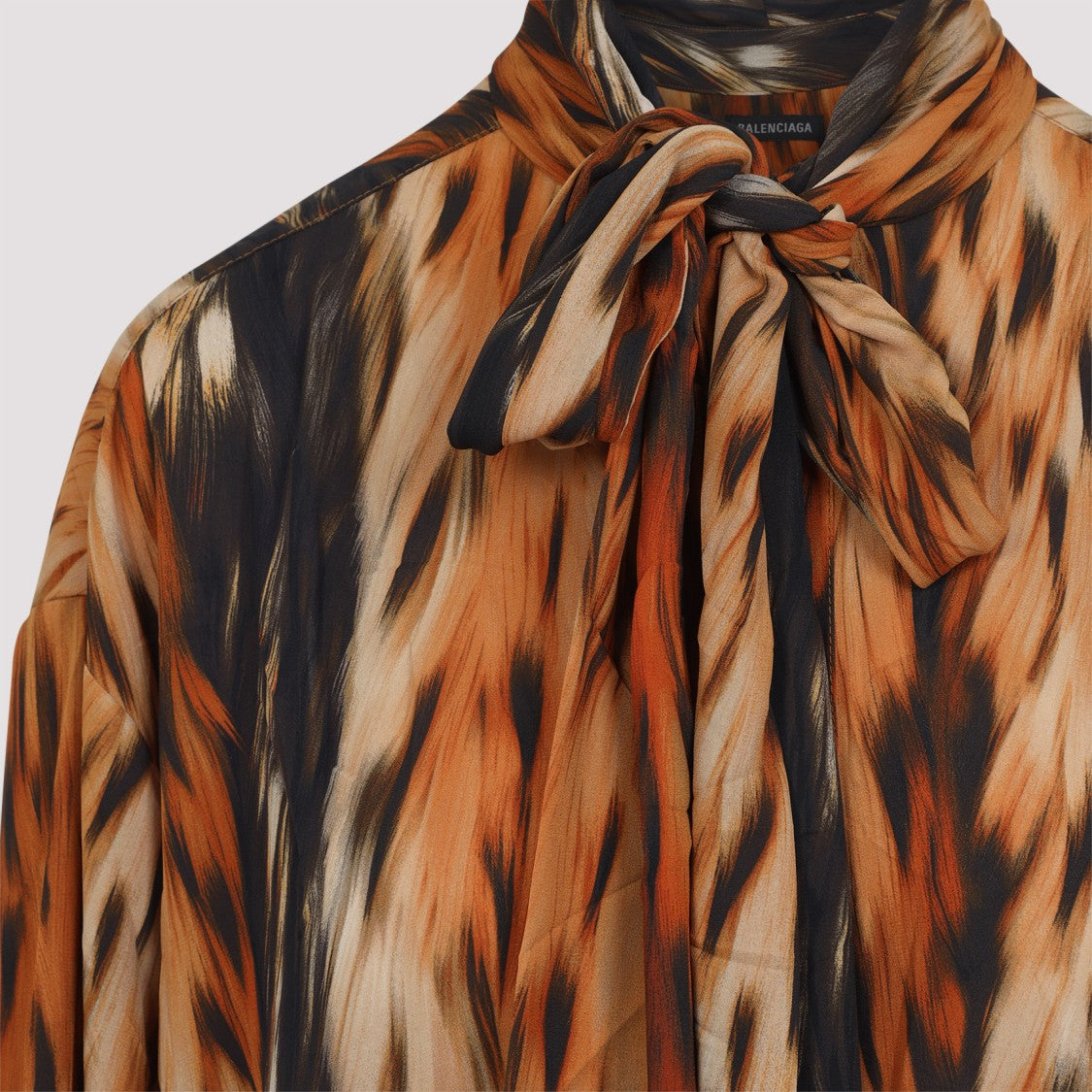 Balenciaga Brown Knotted Dress