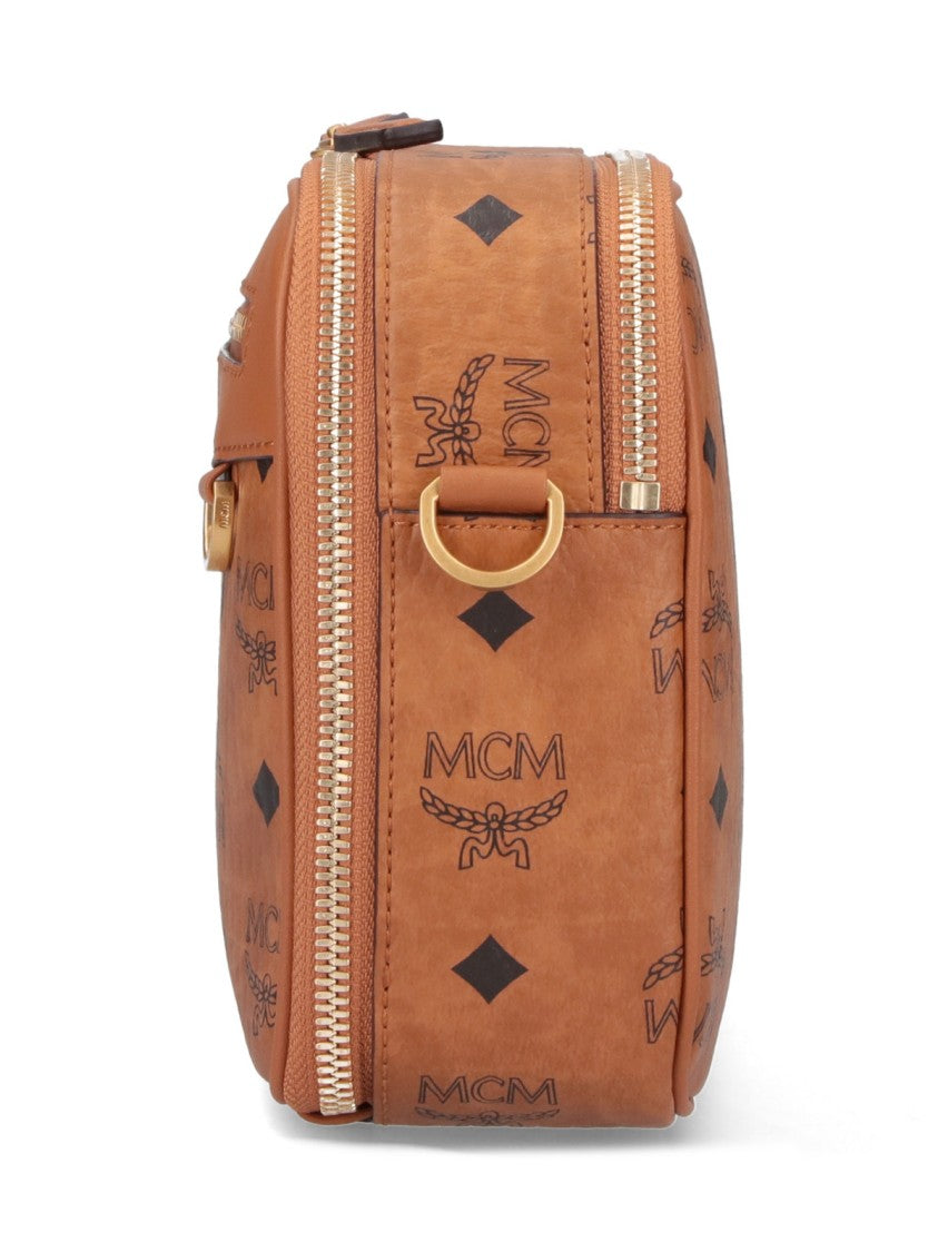 Mcm "Diamond" Shoulder Bag, In Brown "Visetos"