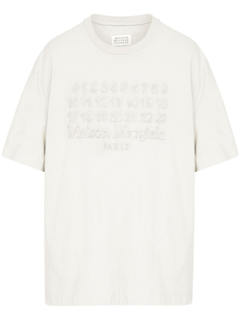 Maison Margiela Relaxed Fit White Cotton T-Shirt