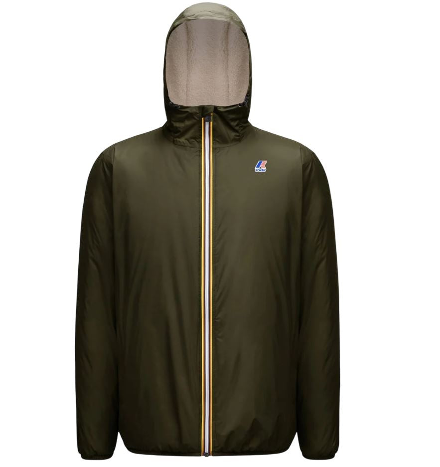 K-Way Orsetto Green Jacket With Heat Taped Seams