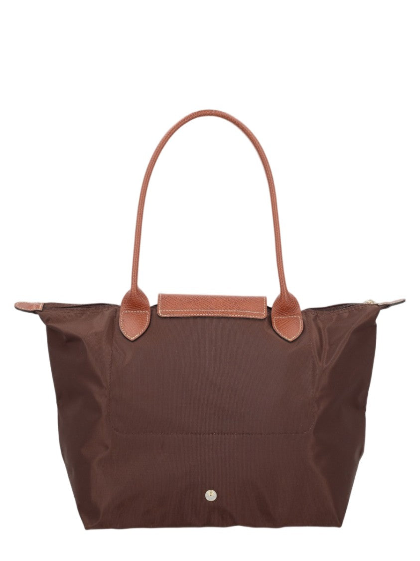 Longchamp Medium Tote Bag With Structured Silhouette And Leather Accents