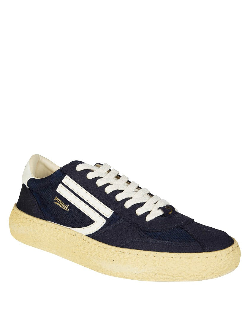 Puraai Navy Blue Vintage Side Stripes Sneakers