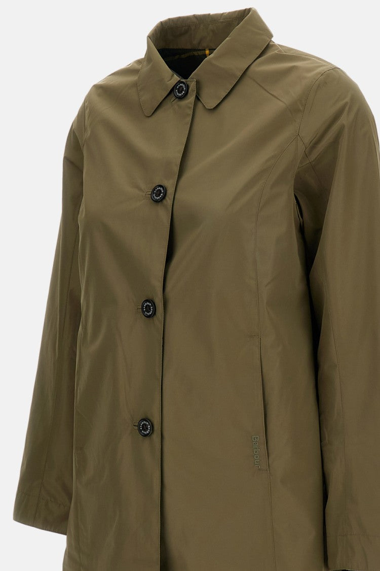 Barbour Babbity Green Reversible Showerproof Raincoat