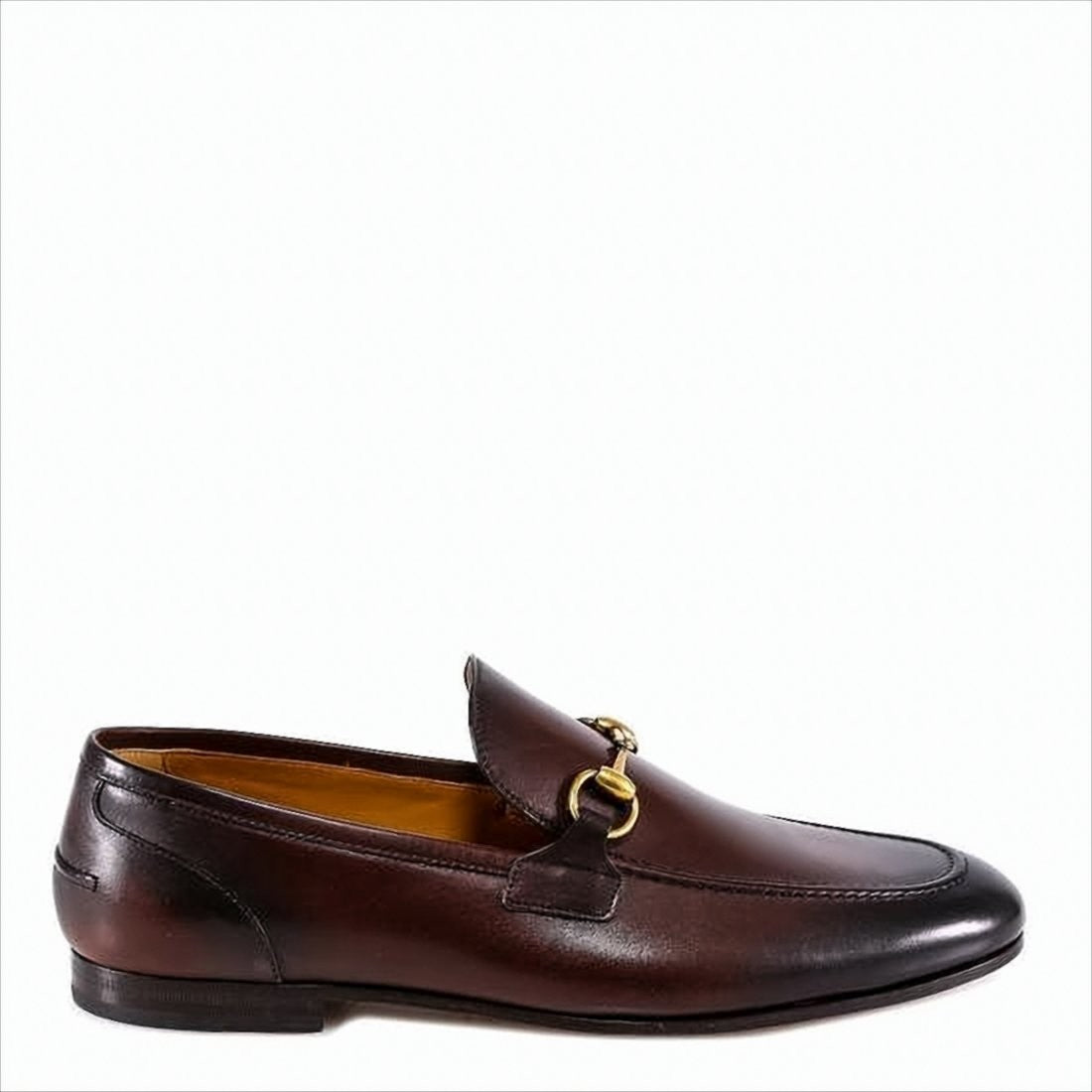Gucci Leather Loafers With Gold-Tone Horsebit Detail