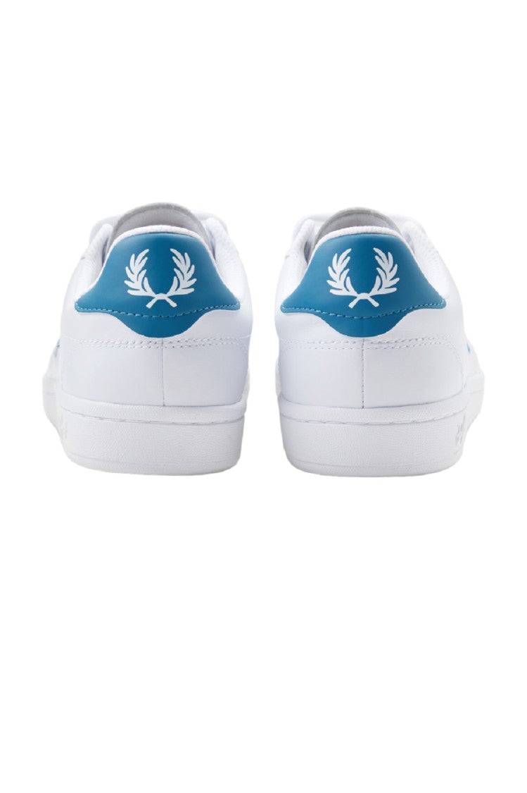 Fred Perry Full-Grain Leather Tennis Sneakers Laurel Wreath