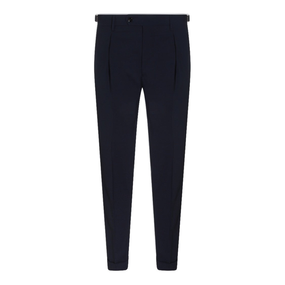 Berwich Tailored Blue Trousers With Clean Front Pleat