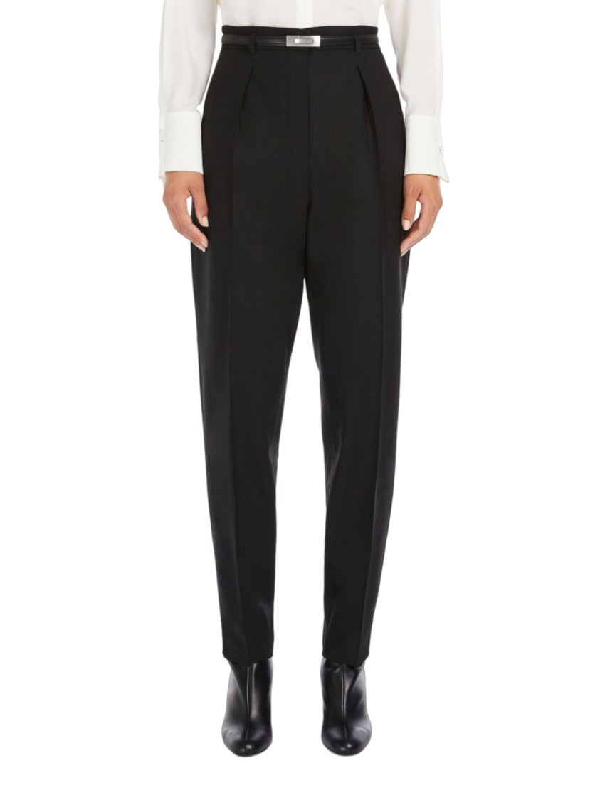 Max Mara Tailored Black Trousers With High Waist