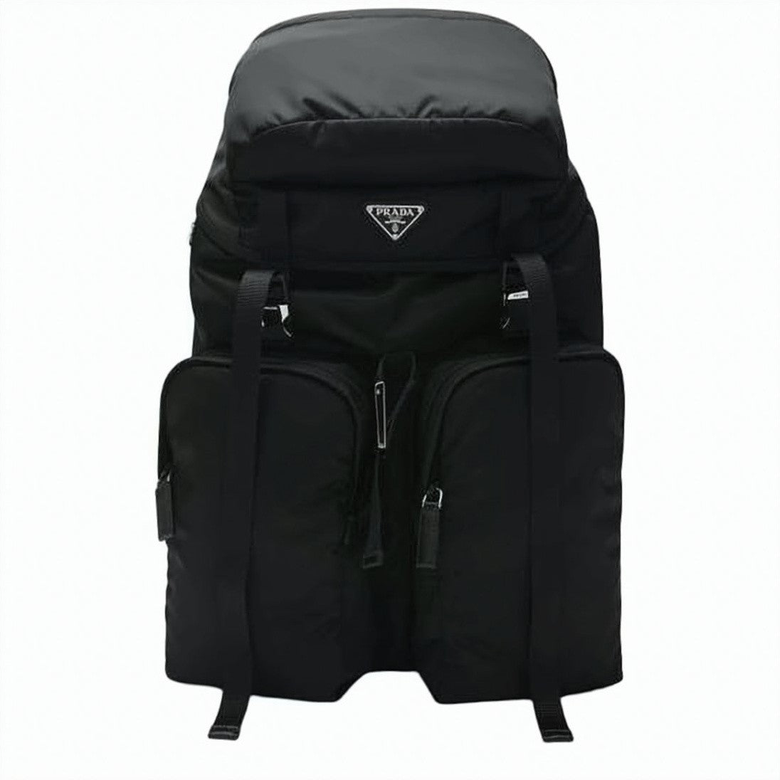 Prada Black Nylon And Cow Leather Backpack