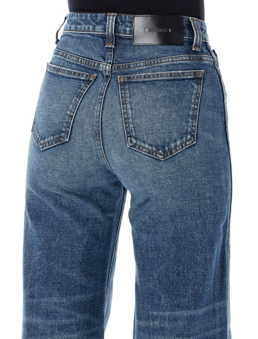 Khaite Dane Wide-Leg High-Waisted Jeans