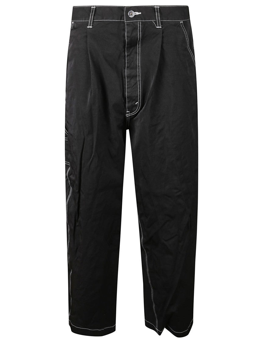 Comme Des Garçons Black Wide-Leg Denim Jeans
