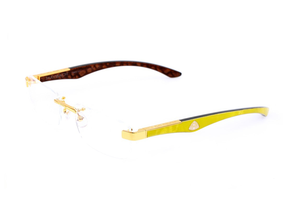 Maybach Tortoiseshell The Artist Iii Rimless Eyeglasses