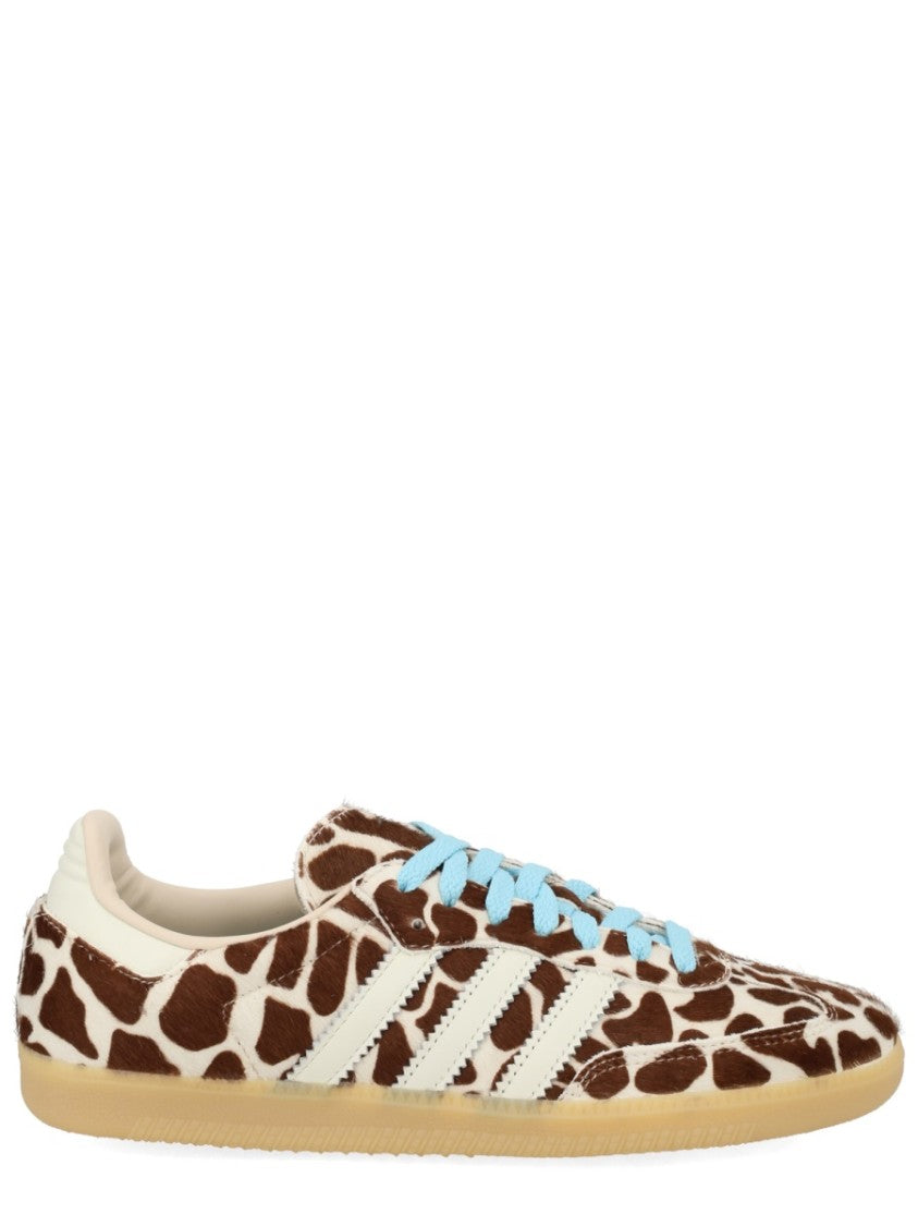 Adidas Originals Multicolor Giraffe Pattern Leather Sneakers
