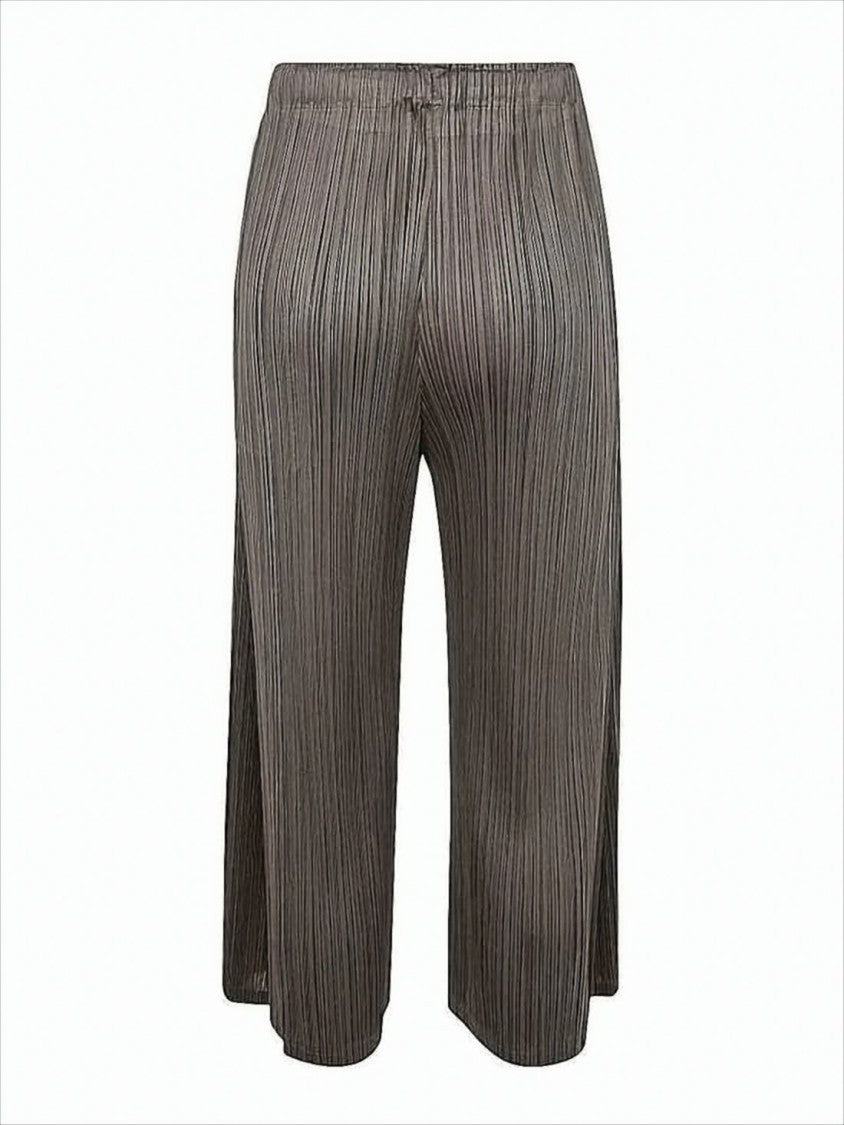 Pleats Please Pleated Design Straight Pants With Relaxed Fit