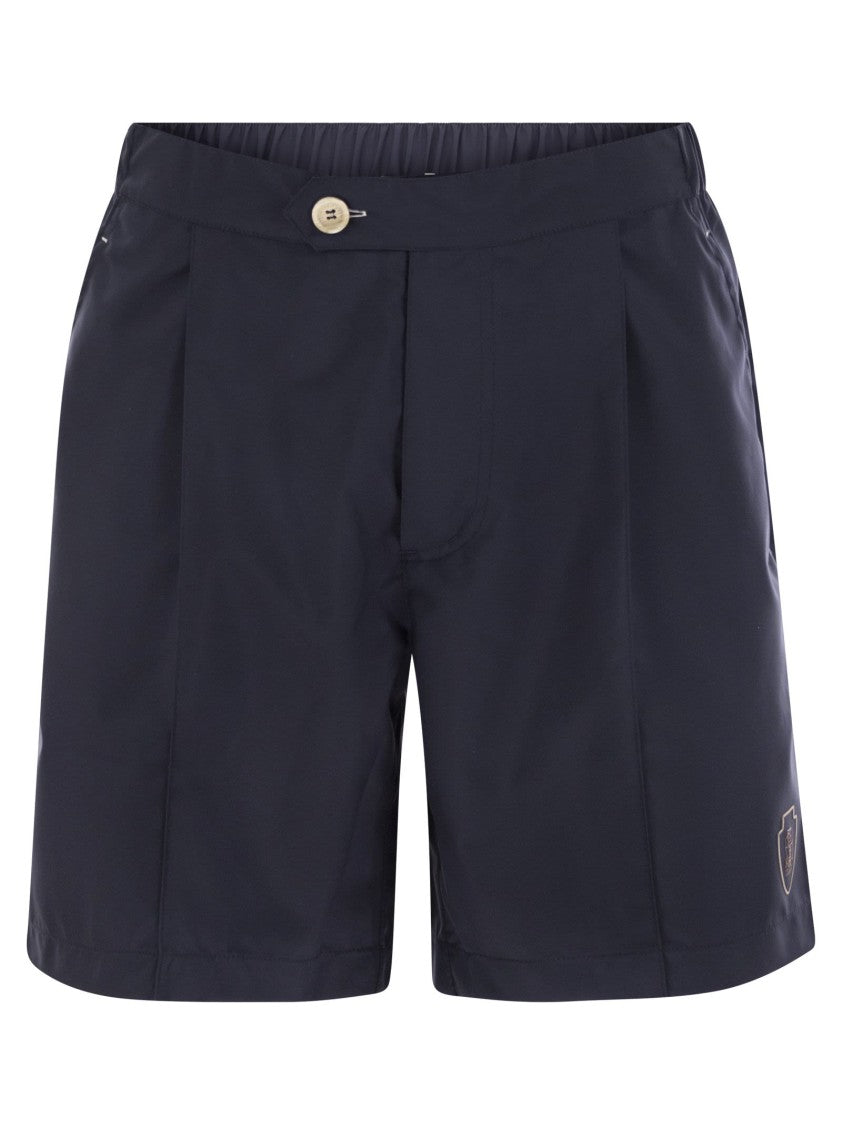 Brunello Cucinelli Bermuda Shorts In Tech Fabric With Darts