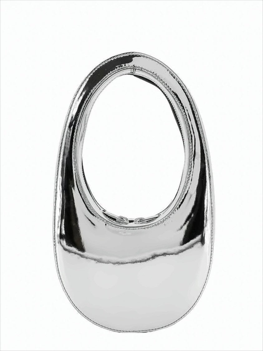 Coperni Rounded Silver Shoulder Bag