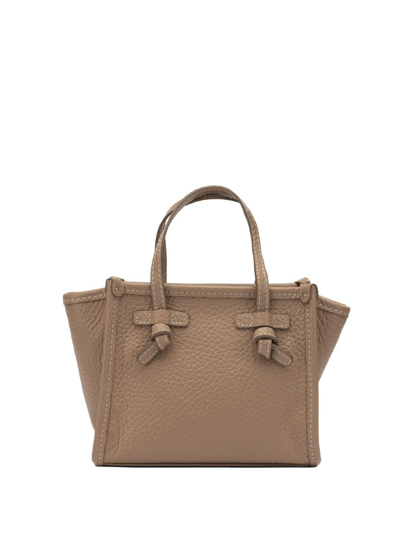 Gianni Chiarini Textured Leather Handbag With Knot Detail