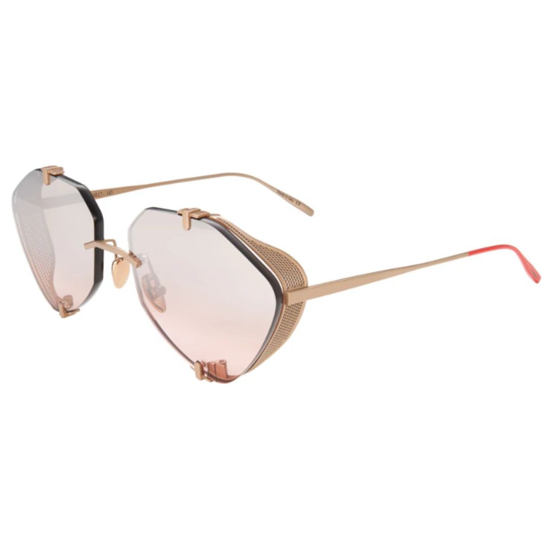 Vysen Khoid Kh-3 Geometric Titanium Sunglasses With Gradient Lens