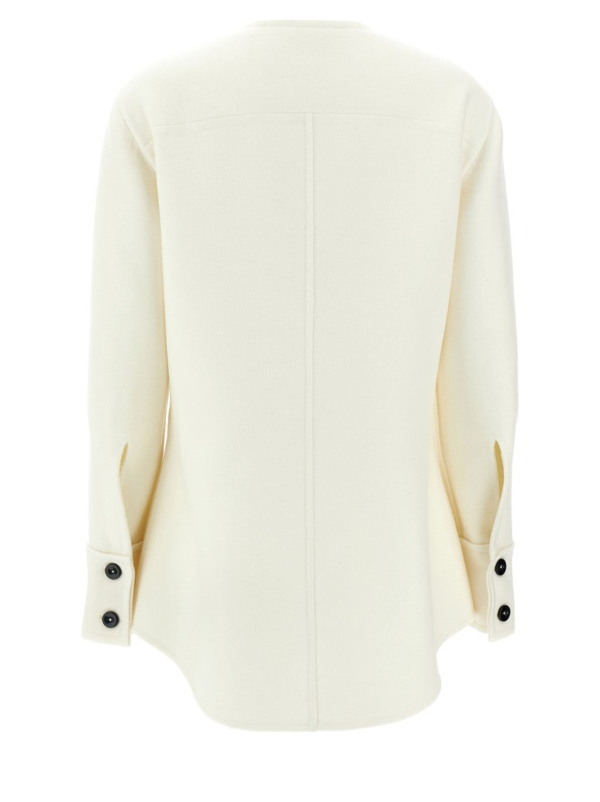 Jil Sander Tailored Wool Jacket With Crew Neck