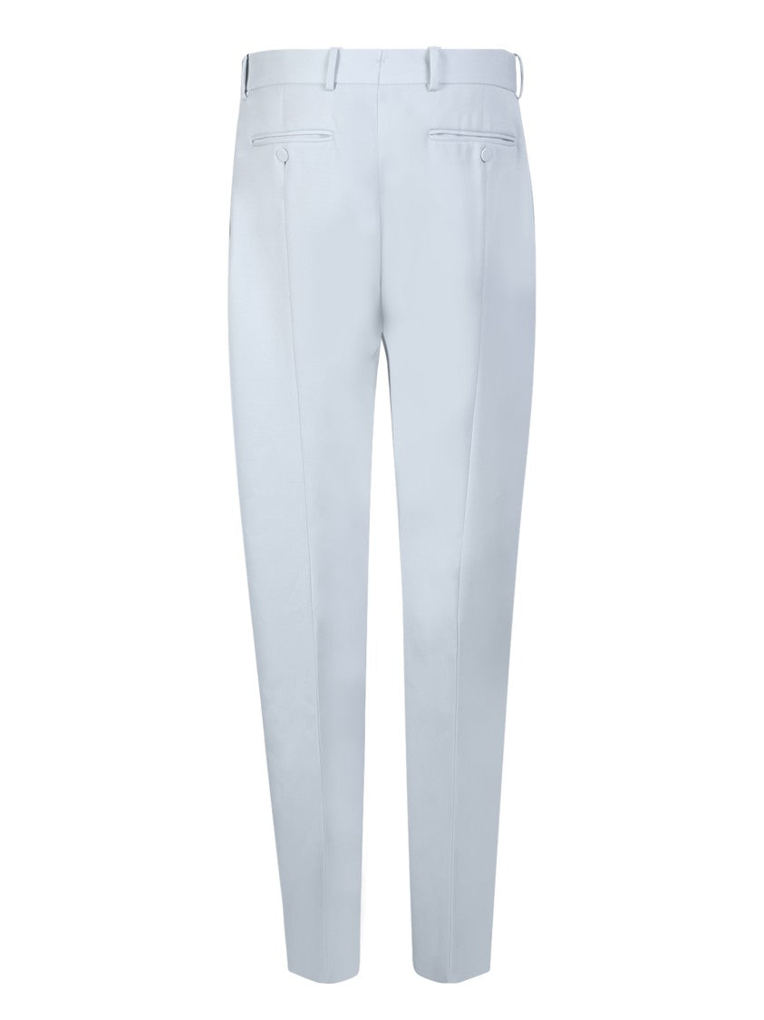 Alexander Mcqueen Green Tailored Cigarette Trousers