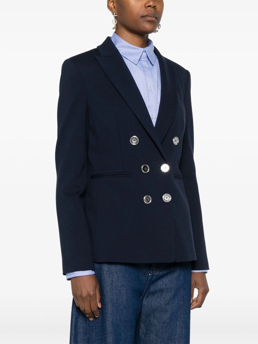 Pinko Alexia Double-Breasted Viscose/Polyamide Blazer