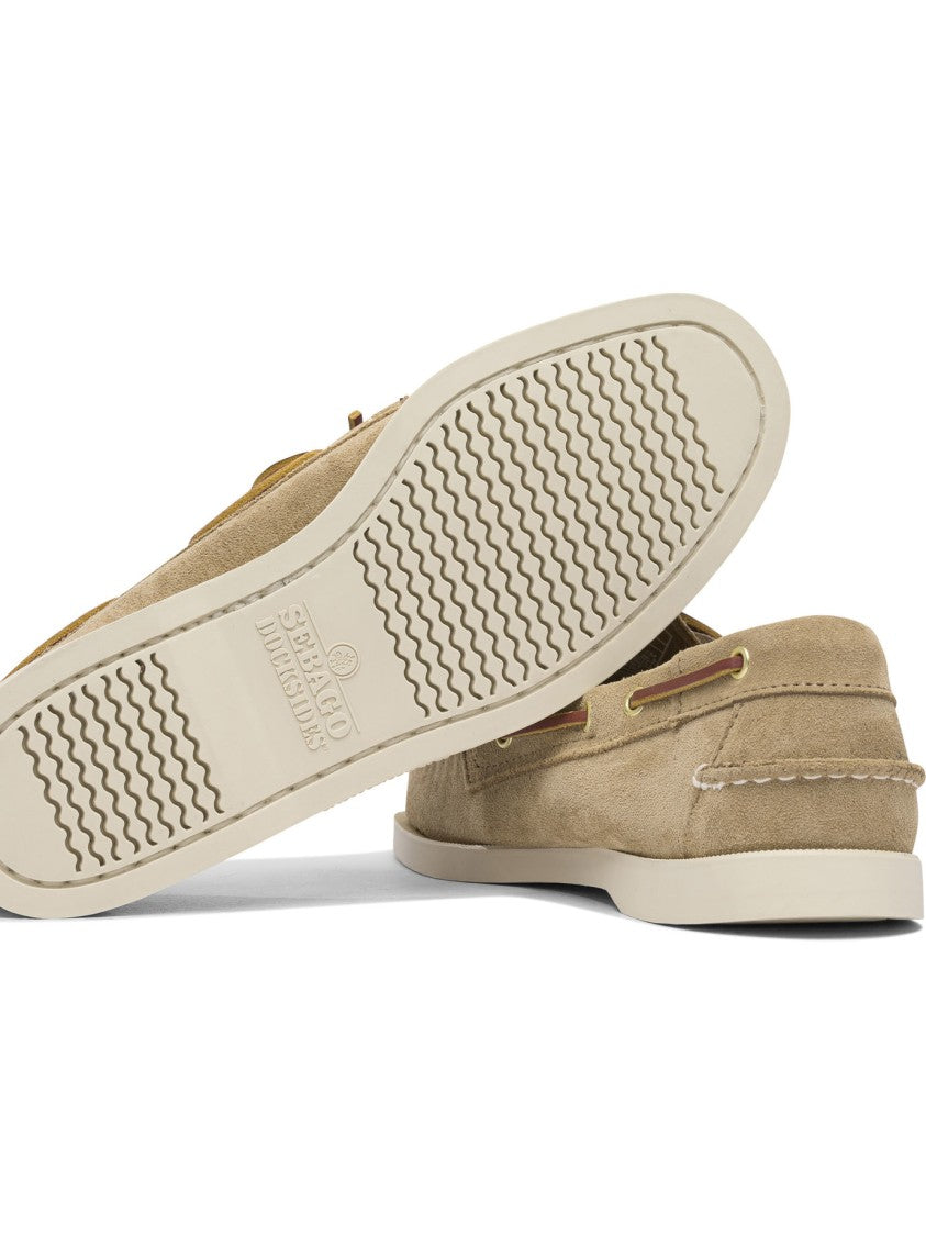 Sebago Suede Loafers With Lace-Up Detail