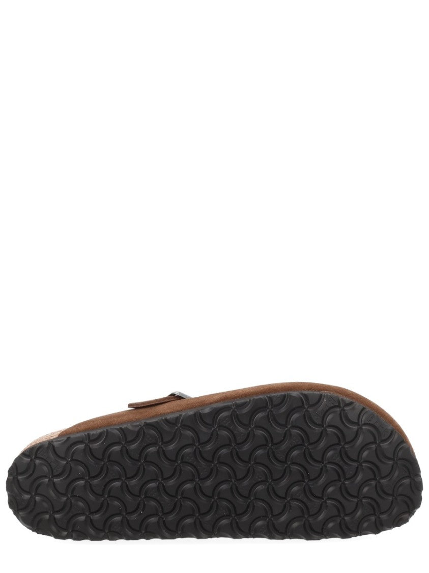 Birkenstock Narrow-Fit Suede Slip-On Sabot With Adjustable Strap