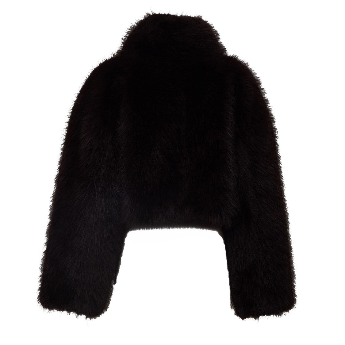 Rotate Mole Salia Faux Fur Cropped Jacket