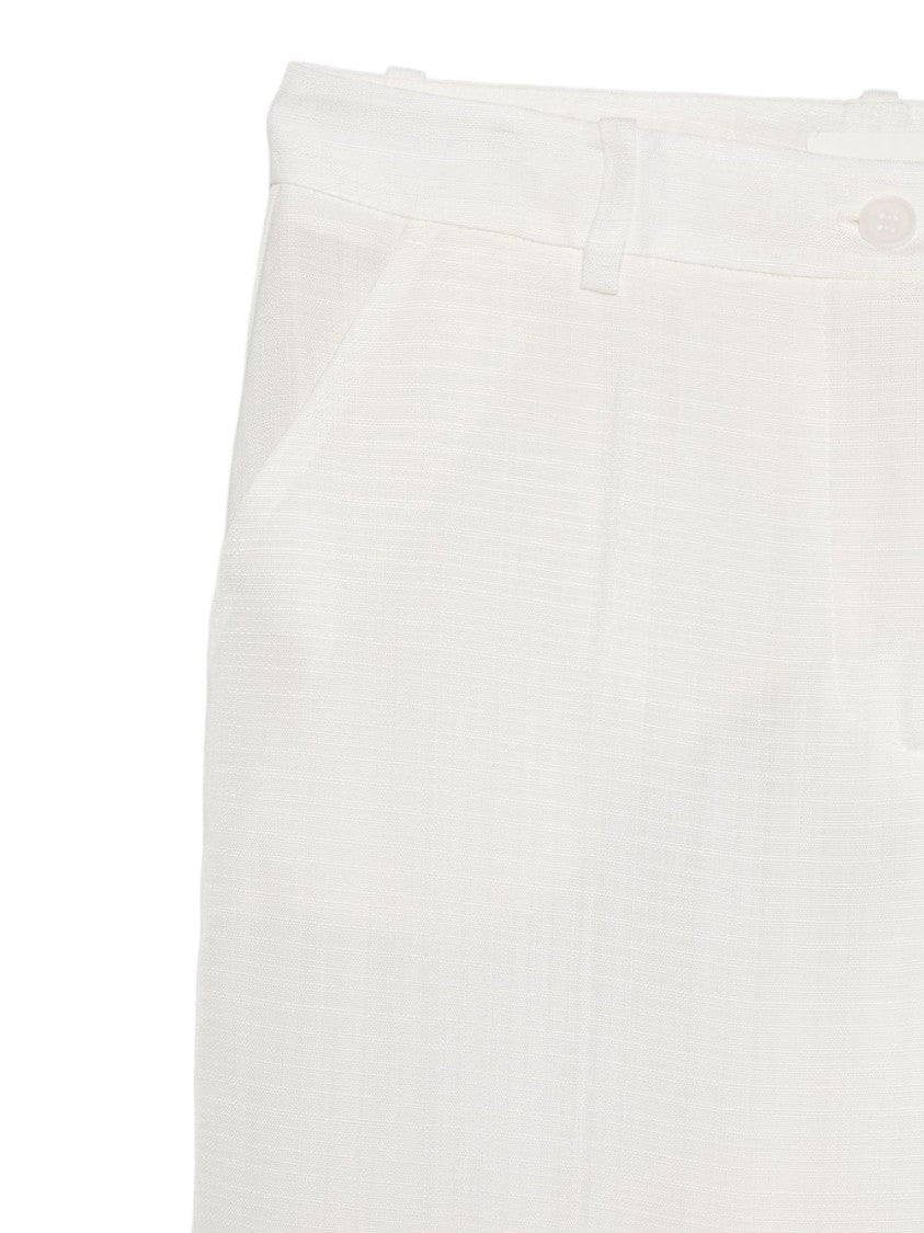 Parosh Cropped Wide-Leg Trousers With Minimalist Design