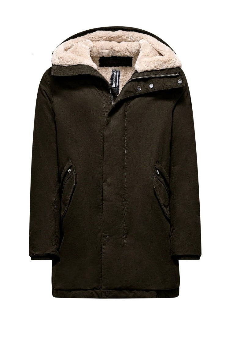 Bomboogie Windbreaker Parka With Concealed Zip Closure