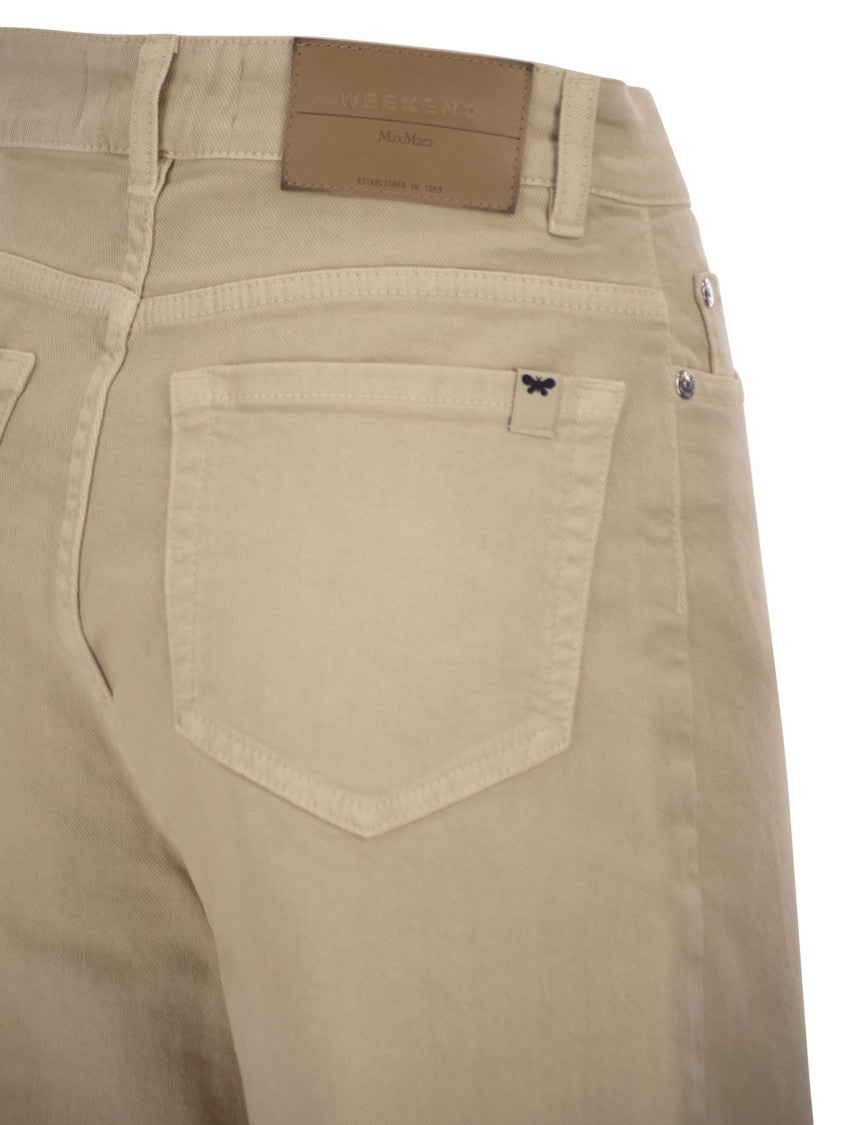 Max Mara Wkdmedina - Wide-Leg Trousers In Cotton Drill