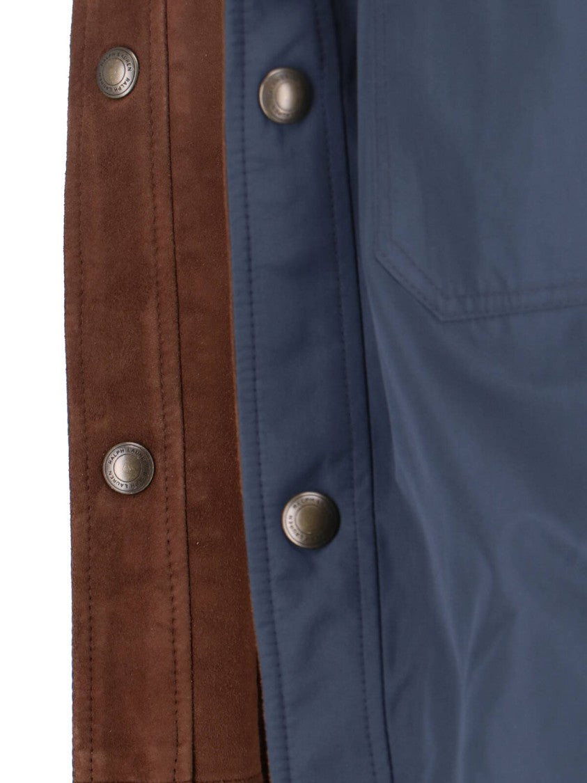 Polo Ralph Lauren Structured Brown Jacket With Front Zipper Closure