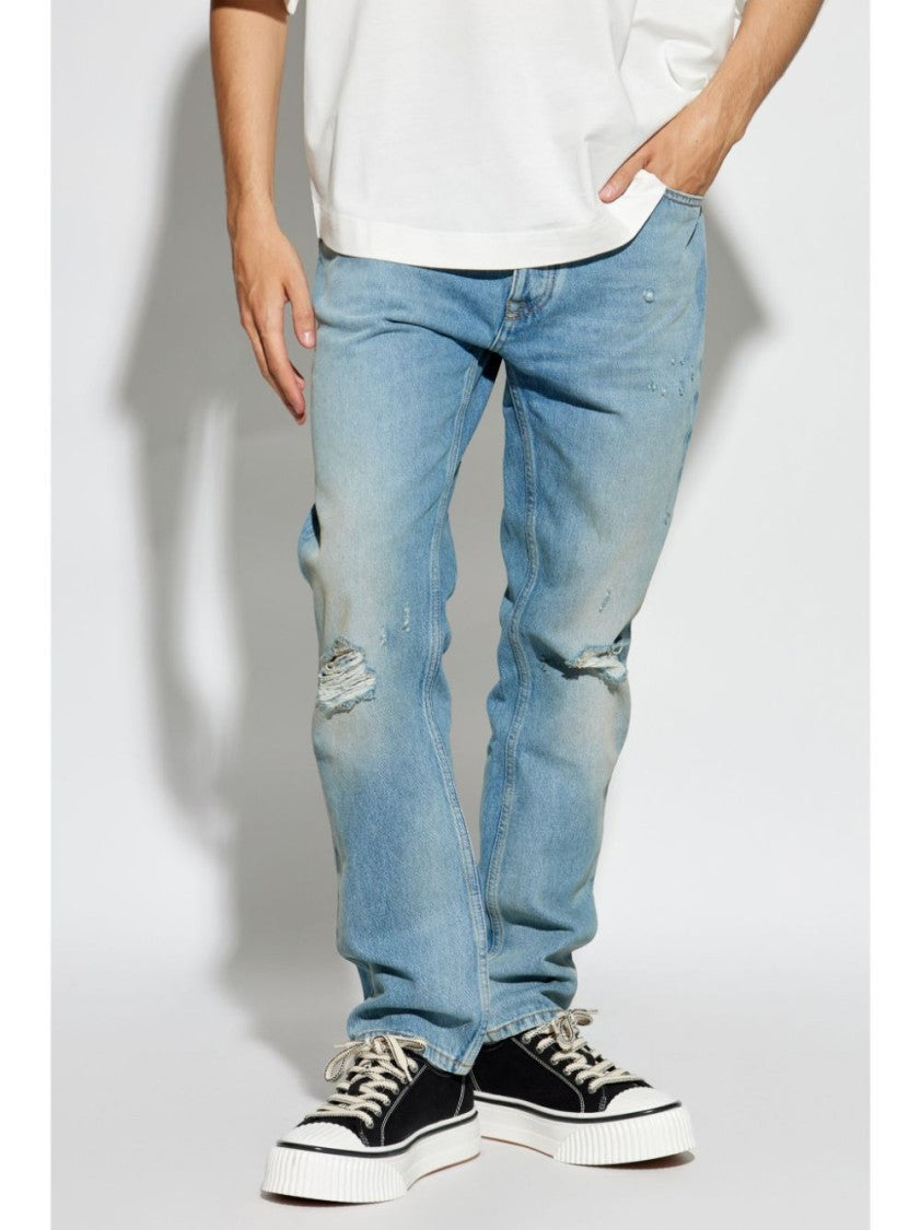 Palm Angels Light Wash Cotton Jeans
