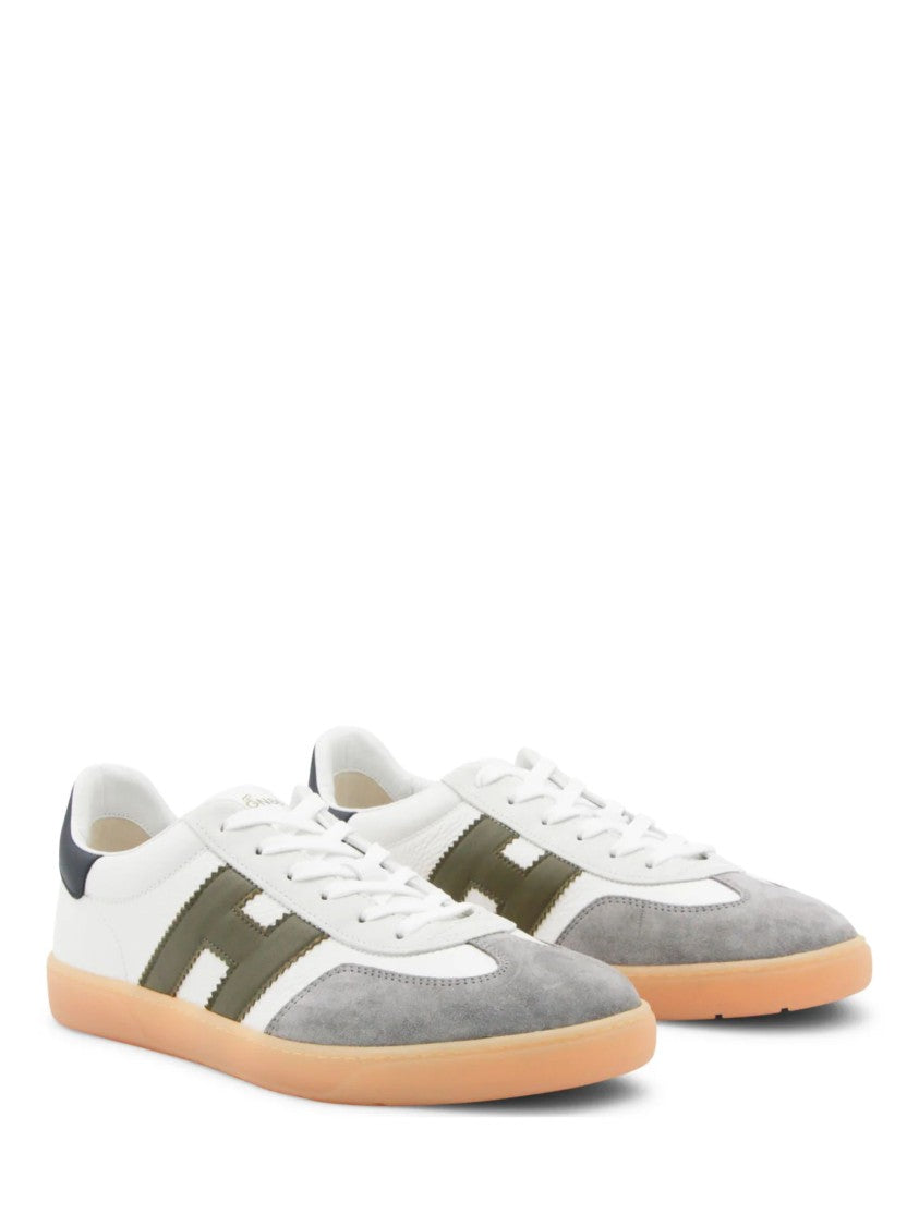 Hogan Cool White Suede Overlay Sneakers