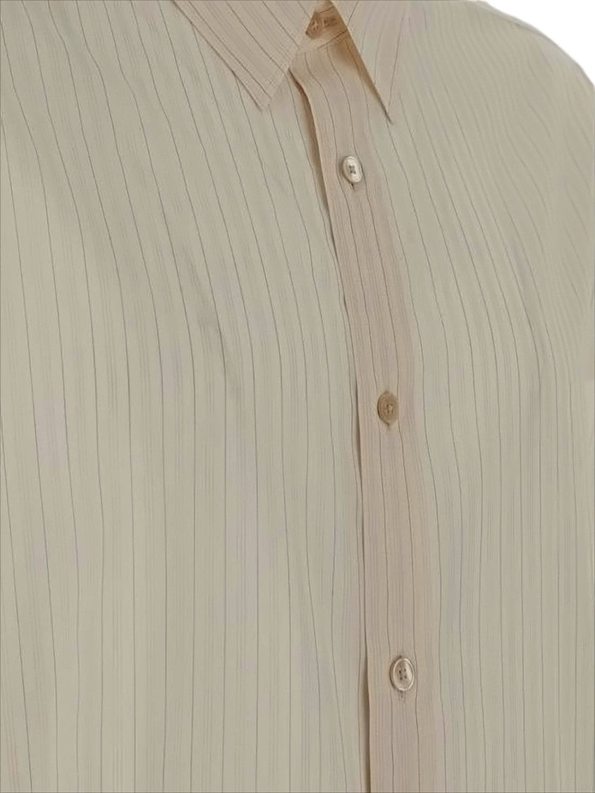 Auralee Long-Sleeve Semi-Sheer Casual Shirt