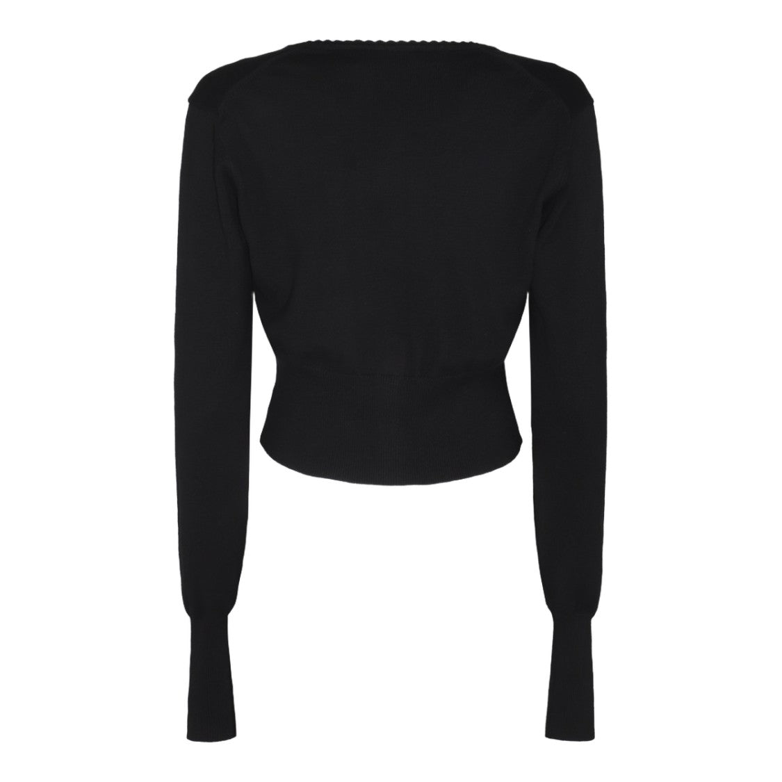 Vivienne Westwood Fitted Black Cardigan With Button-Down Front