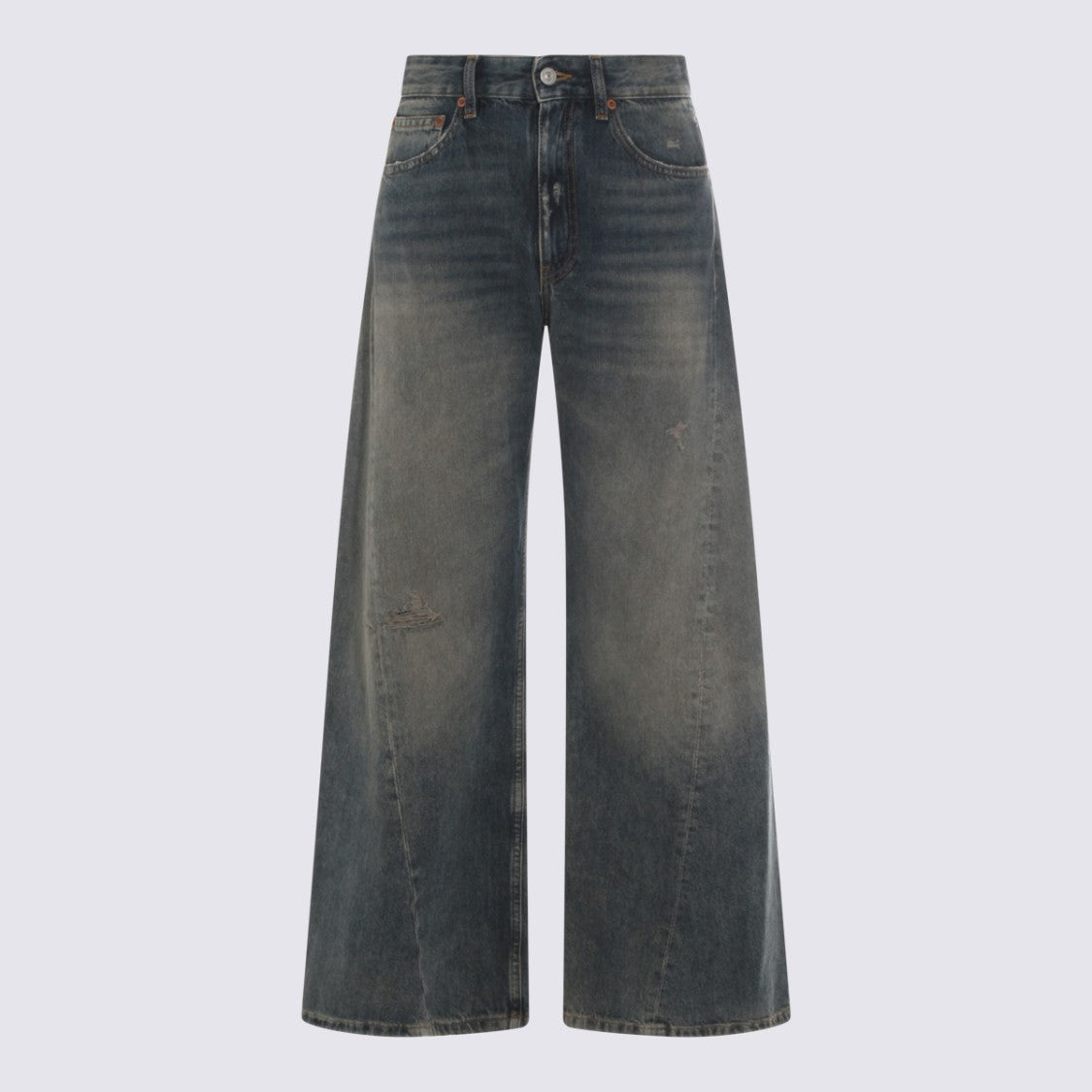 Mm6 By Maison Margiela High-Waisted Wide-Leg Jeans