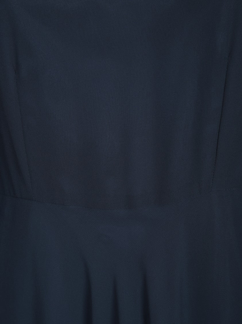 Blanca Vita Flowing Maxi Dress With Flutter Sleeves