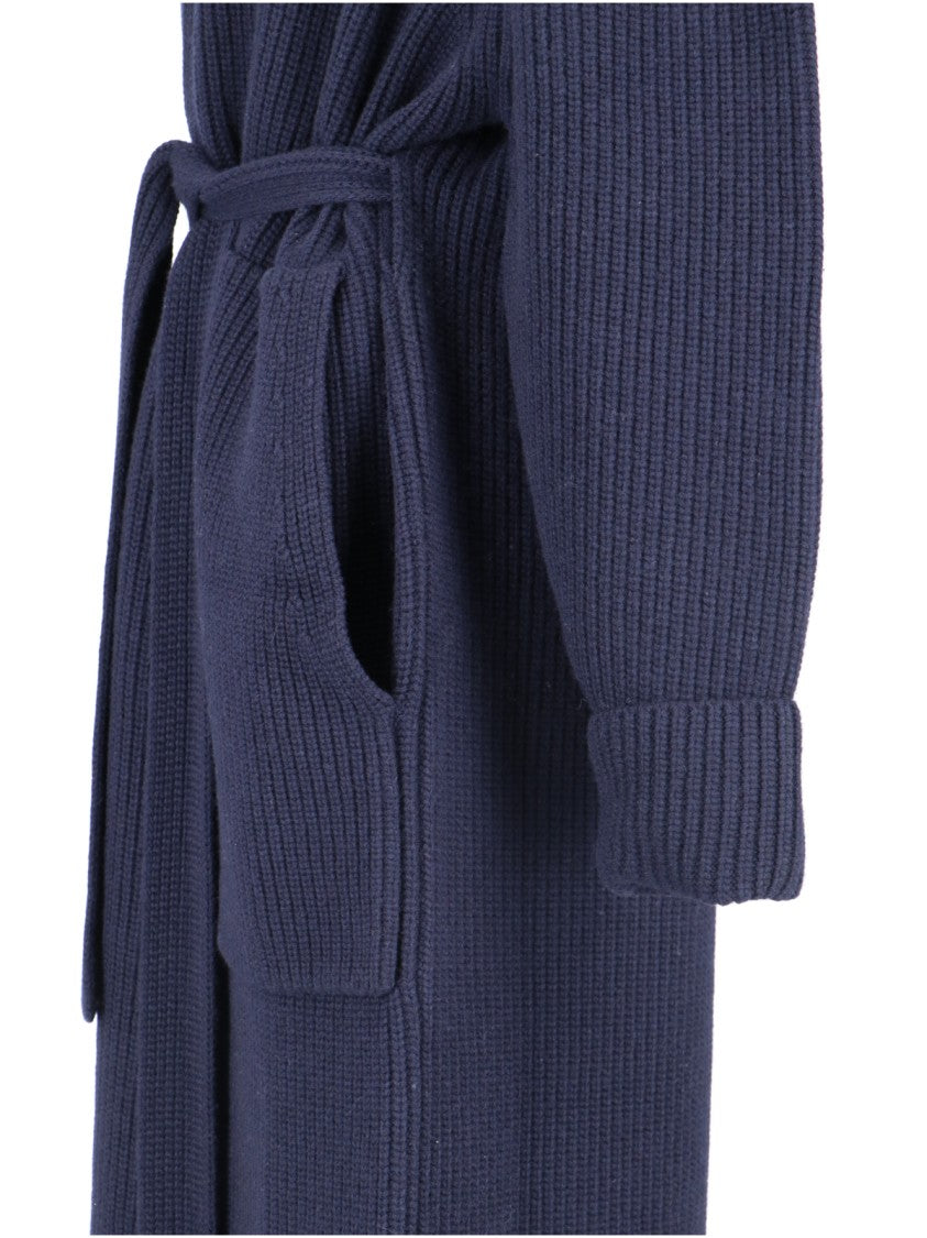 Sa Su Phi Sara Maxi Coat In Blue