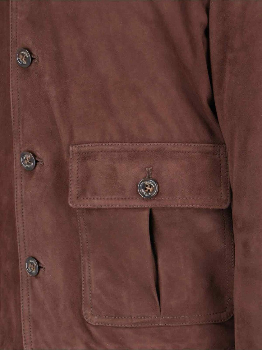 Valstar "Valstarino" Suede Bomber Jacket – Brown