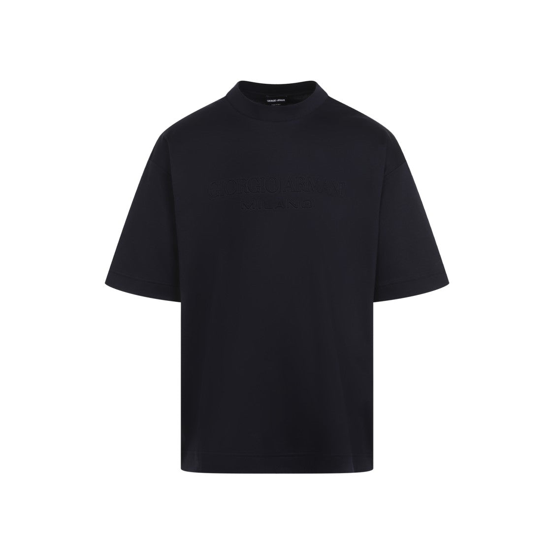 Giorgio Armani Salute Blue Cotton T-Shirt