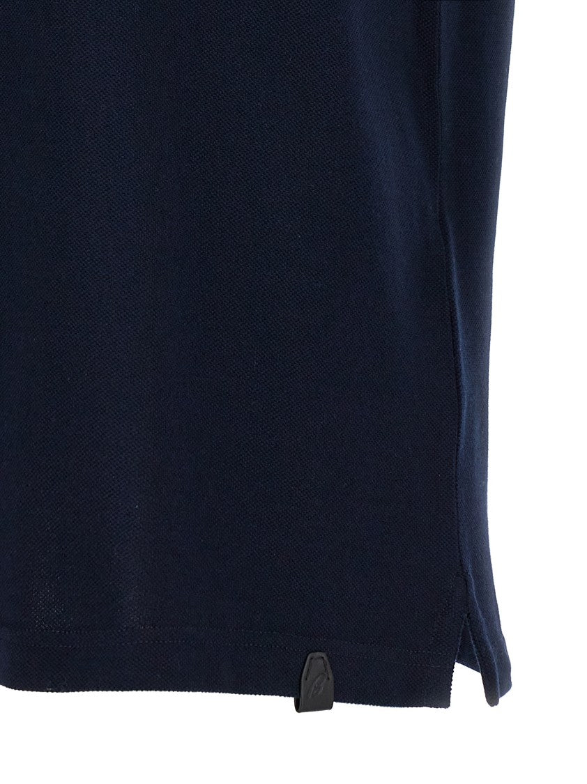 Brioni Piqué Cotton Polo Shirt With Structured Collar