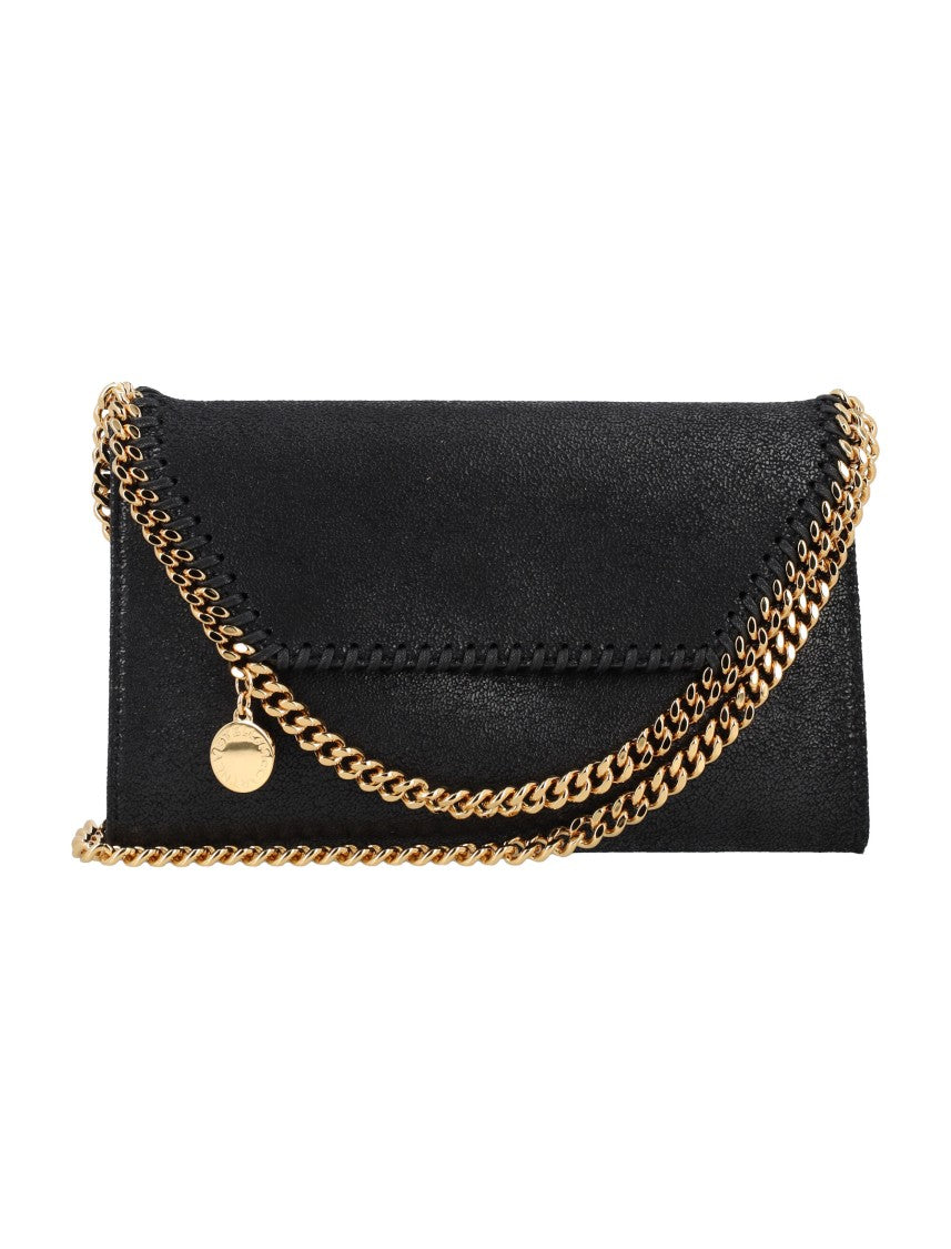 Stella Mccartney Black Falabella Wallet Chain