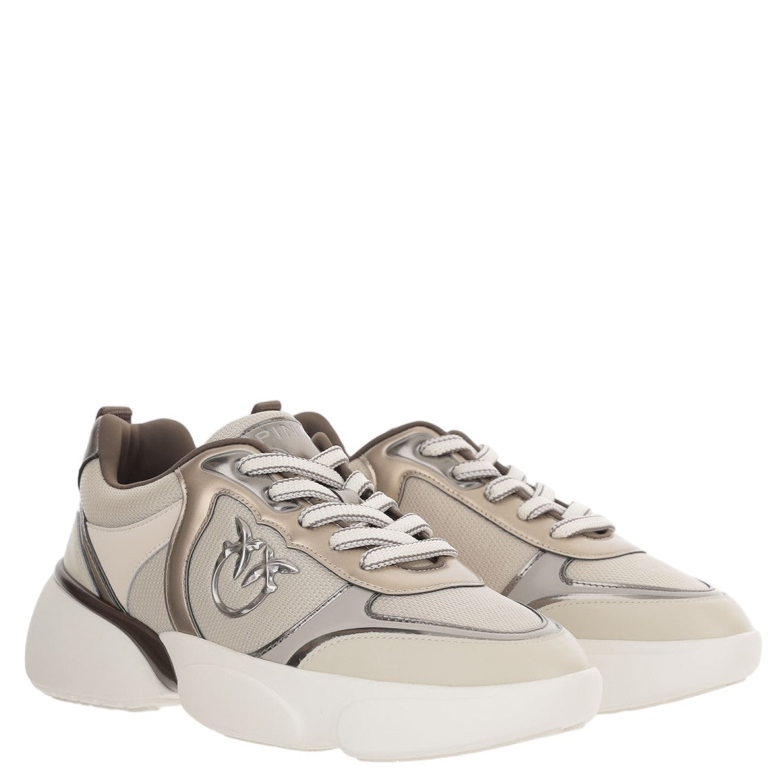 Pinko Alba Leather-Blend Sneakers