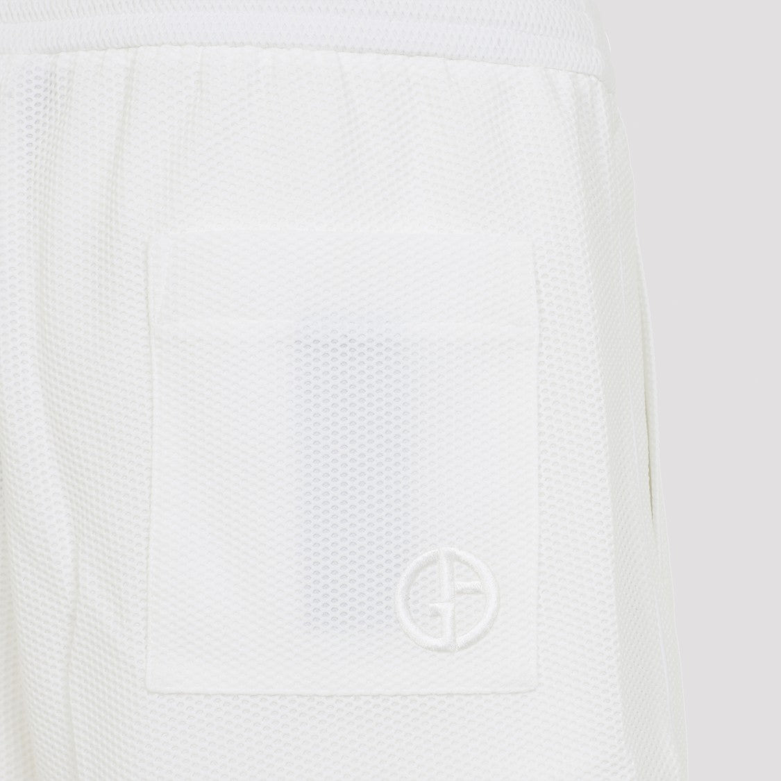 Giorgio Armani Bermuda Shorts With Elastic Waistband And Embroidered Detail